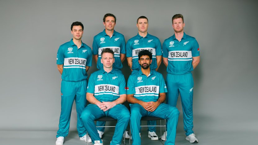 T-20 World Cup Jersey 2024 : Playing Kit of All Team 11 New Zealand Cricket Gurukul, GOLN | English