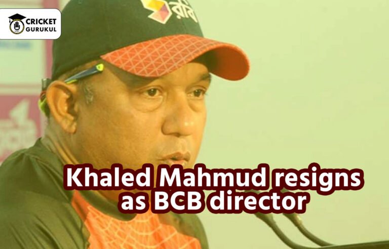 Khaled Mahmud resigns as BCB director