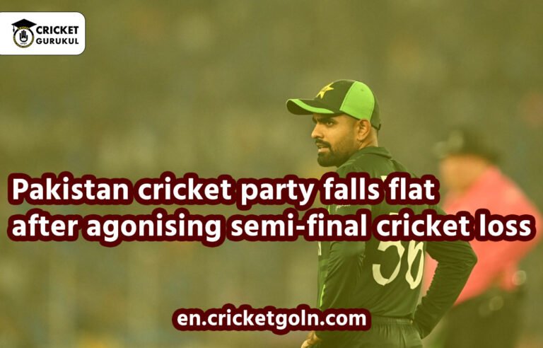 Pakistan cricket party falls flat after agonising semi-final cricket loss