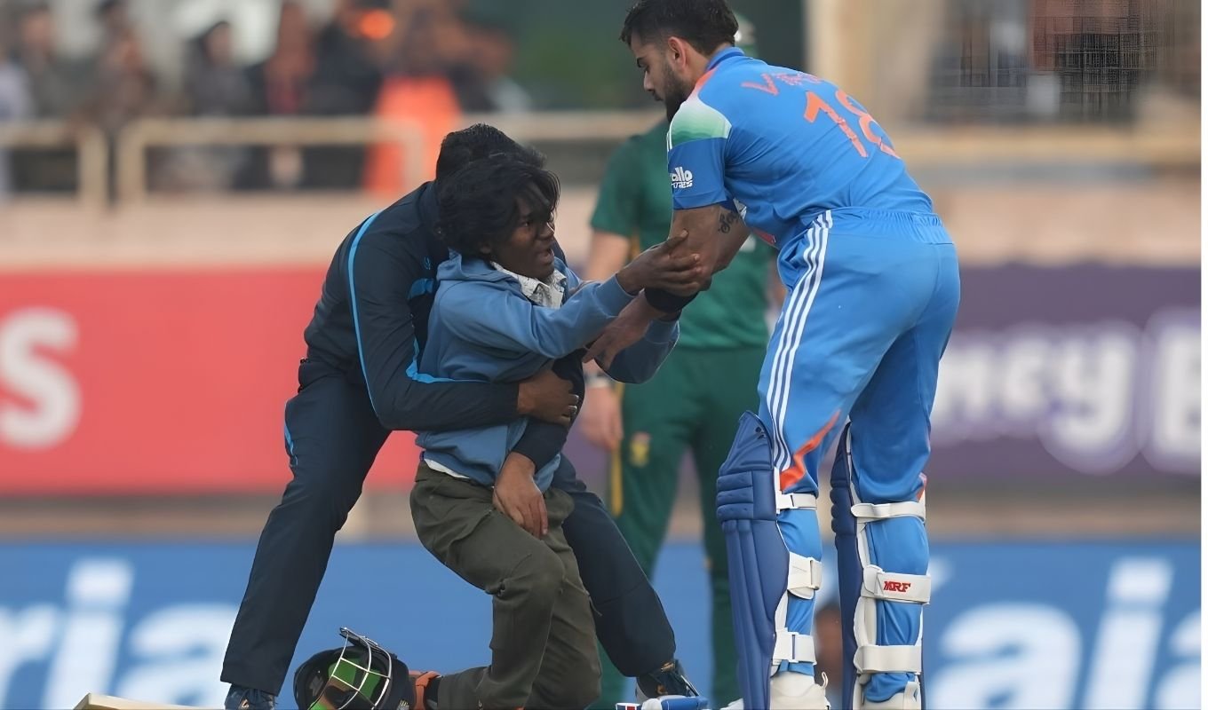 Virat Kohli Hits 52nd ODI Century as Fan Runs Onto the Field 1 Virat Kohli Hits 52nd ODI Century as Fan Runs Onto the Field