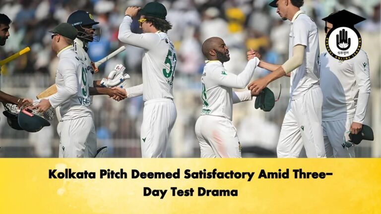 Kolkata Pitch Deemed Satisfactory Amid Three Day Test Drama Cricket Gurukul, GOLN | English