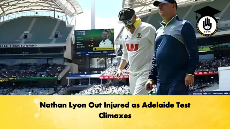 Nathan Lyon Out Injured as Adelaide Test Climaxes Cricket Gurukul, GOLN | English