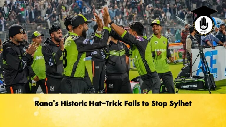 Ranas Historic Hat Trick Fails to Stop Sylhet Cricket Gurukul, GOLN | English