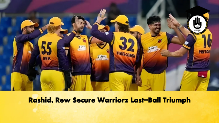 Rashid Rew Secure Warriorz Last Ball Triumph Cricket Gurukul, GOLN | English