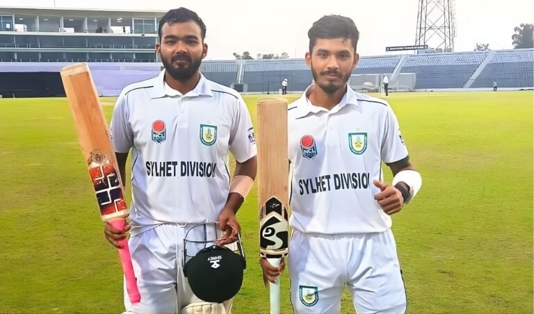 Sylhet’s Amit Hassan Hits Season’s First Double Hundred, Joins Elite Record List