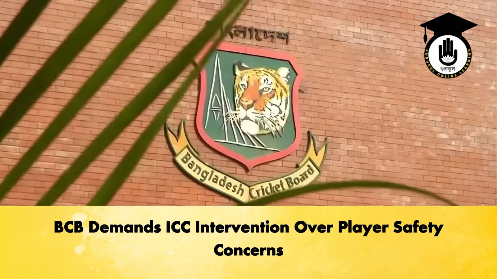 BCB Demands ICC Intervention Over Player Safety Concerns Cricket Gurukul, GOLN | English