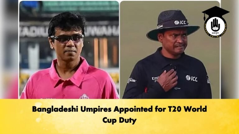 Bangladeshi Umpires Appointed for T20 World Cup Duty Cricket Gurukul, GOLN | English