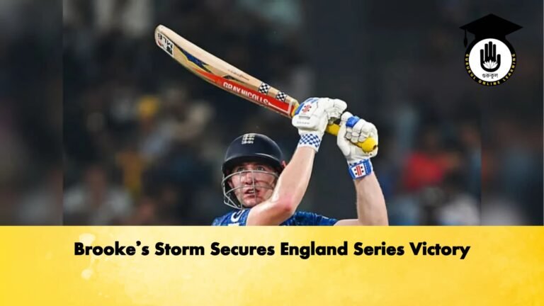 Brookes Storm Secures England Series Victory Cricket Gurukul, GOLN | English