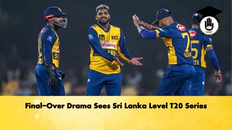 Final Over Drama Sees Sri Lanka Level T20 Series Cricket Gurukul, GOLN | English