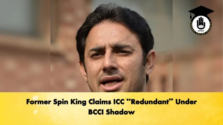 Former Spin King Claims ICC Redundant Under BCCI Shadow Cricket Gurukul, GOLN | English