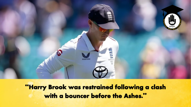 Harry Brook was restrained following a clash with a bouncer before the Ashes Cricket Gurukul, GOLN | English