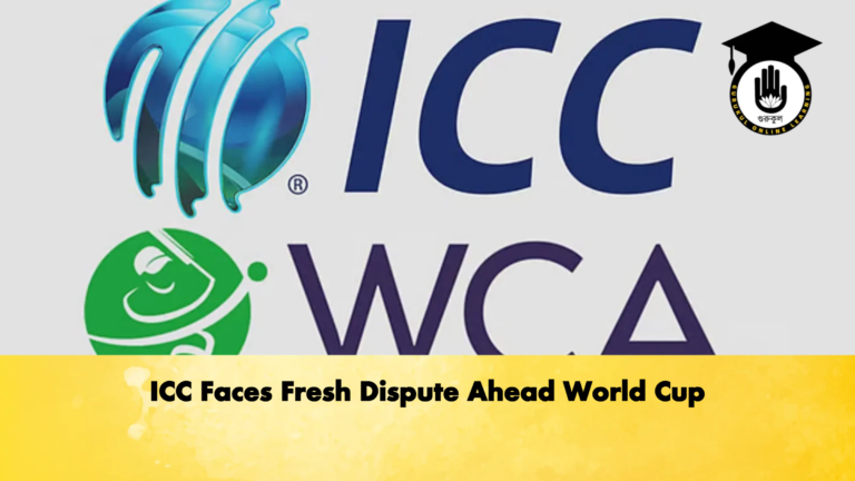 ICC Faces Fresh Dispute Ahead World Cup Cricket Gurukul, GOLN | English