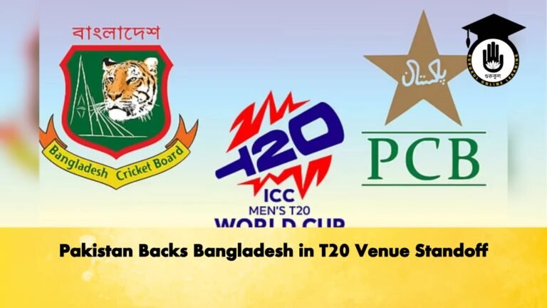 Pakistan Backs Bangladesh in T20 Venue Standoff Cricket Gurukul, GOLN | English
