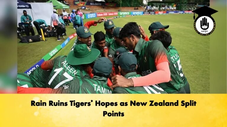 Rain Ruins Tigers Hopes as New Zealand Split Points Cricket Gurukul, GOLN | English