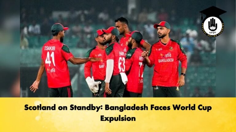 Scotland on Standby Bangladesh Faces World Cup Expulsion Cricket Gurukul, GOLN | English