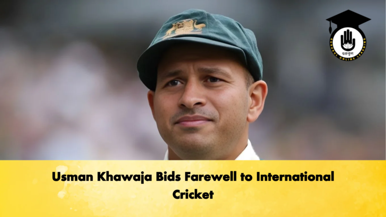 Usman Khawaja Bids Farewell to International Cricket Cricket Gurukul, GOLN | English