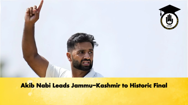 Akib Nabi Leads Jammu Kashmir to Historic Final Cricket Gurukul, GOLN | English