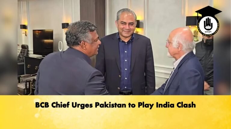 BCB Chief Urges Pakistan to Play India Clash Cricket Gurukul, GOLN | English