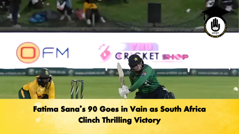 Fatima Sanas 90 Goes in Vain as South Africa Clinch Thrilling Victory Cricket Gurukul, GOLN | English