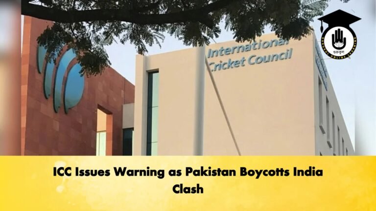 ICC Issues Warning as Pakistan Boycotts India Clash Cricket Gurukul, GOLN | English