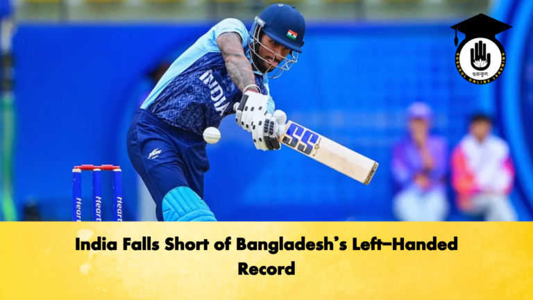 India Falls Short of Bangladeshs Left Handed Record Cricket Gurukul, GOLN | English