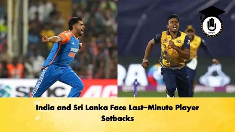 India and Sri Lanka Face Last-Minute Player Setbacks