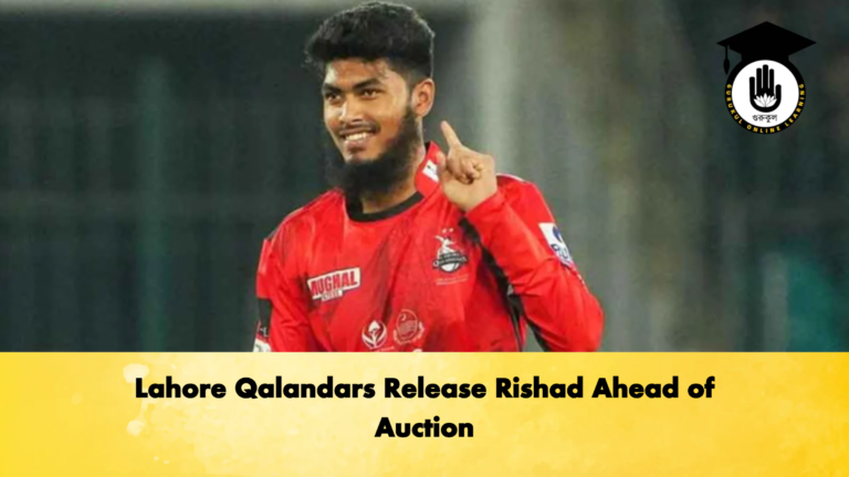 Lahore Qalandars Release Rishad Ahead of Auction Cricket Gurukul, GOLN | English