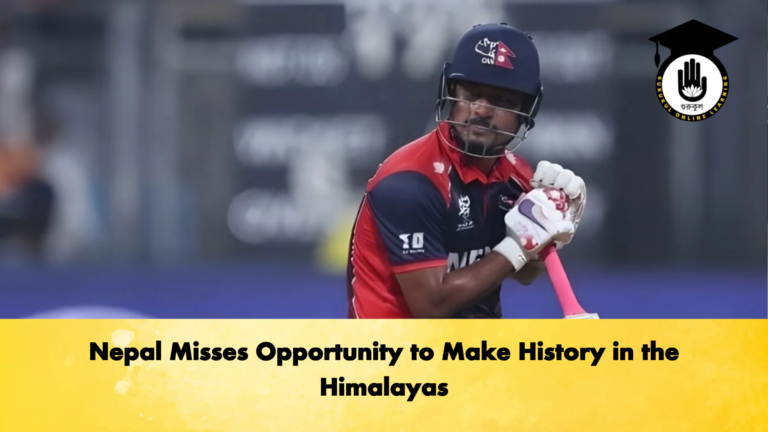 Nepal Misses Opportunity to Make History in the Himalayas Cricket Gurukul, GOLN | English