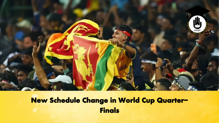 New Schedule Change in World Cup Quarter Finals Cricket Gurukul, GOLN | English