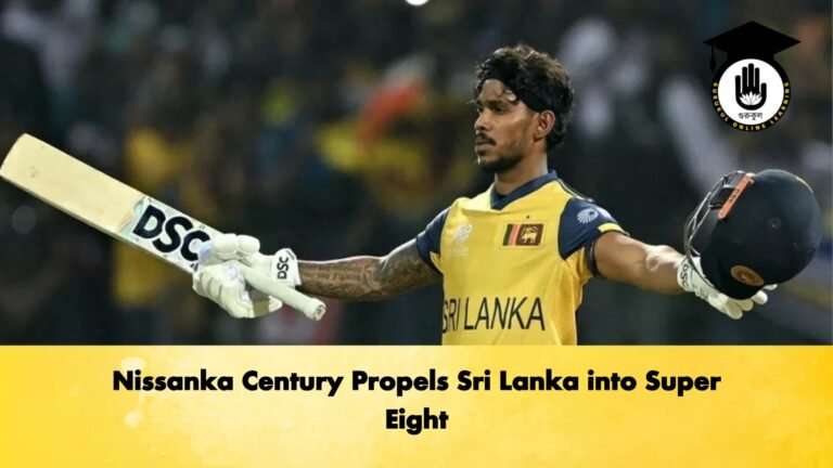 Nissankas Century Propels Sri Lanka into Super Eight Cricket Gurukul, GOLN | English
