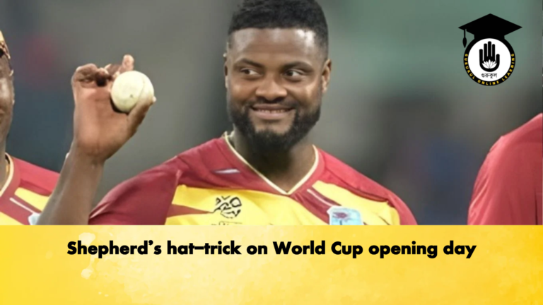 Shepherds hat trick on World Cup opening day Cricket Gurukul, GOLN | English