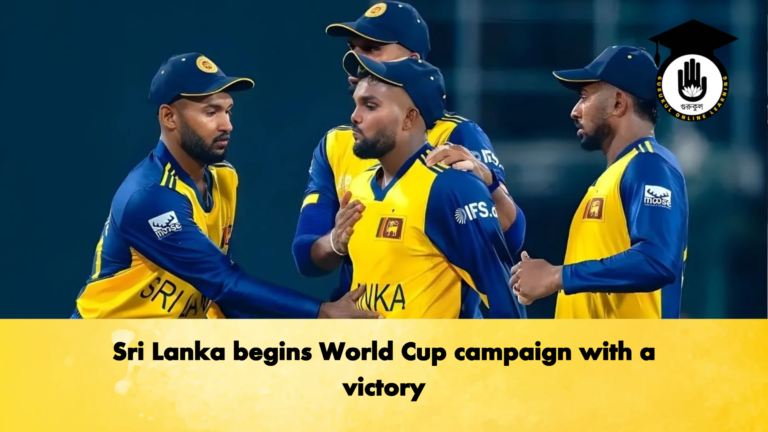 Sri Lanka begins World Cup campaign with a victory Cricket Gurukul, GOLN | English