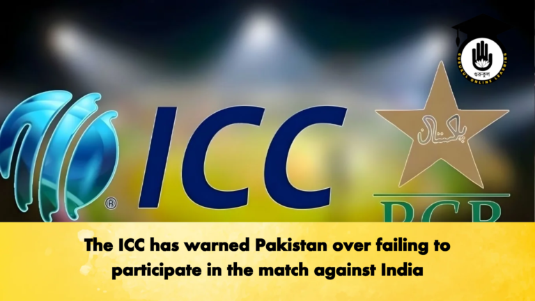 The ICC has warned Pakistan over failing to participate in the match against India Cricket Gurukul, GOLN | English