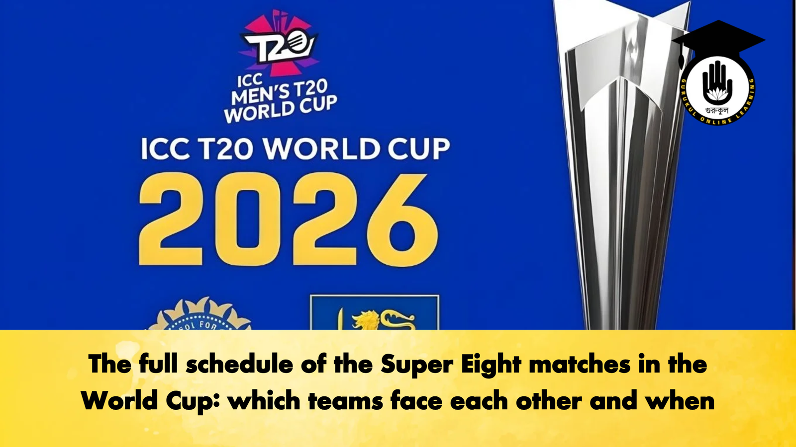 The full schedule of the Super Eight matches in the World Cup: which teams face each other and when 1 The full schedule of the Super Eight matches in the World Cup which teams face each other and when Cricket Gurukul, GOLN | English