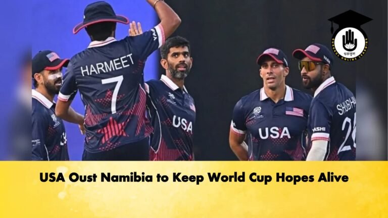 USA Oust Namibia to Keep World Cup Hopes Alive Cricket Gurukul, GOLN | English