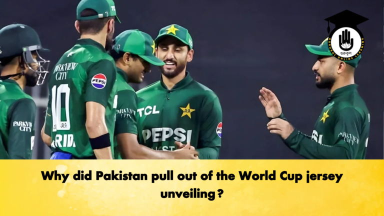 Why did Pakistan pull out of the World Cup jersey unveiling Cricket Gurukul, GOLN | English