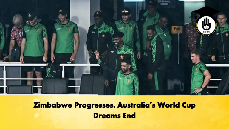 Zimbabwe Progresses Australias World Cup Dreams End Cricket Gurukul, GOLN | English