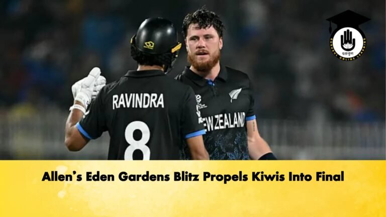 Allens Eden Gardens Blitz Propels Kiwis Into Final Cricket Gurukul, GOLN | English