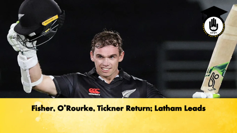 Fisher ORourke Tickner Return Latham Leads 2 Cricket Gurukul, GOLN | English