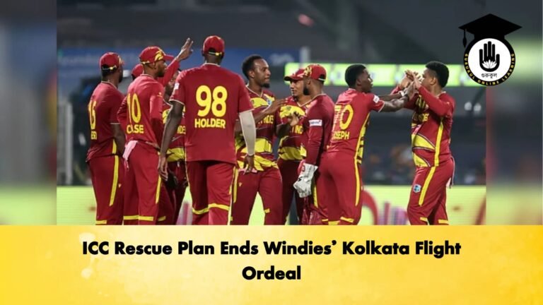 ICC Rescue Plan Ends Windies Kolkata Flight Ordeal Cricket Gurukul, GOLN | English