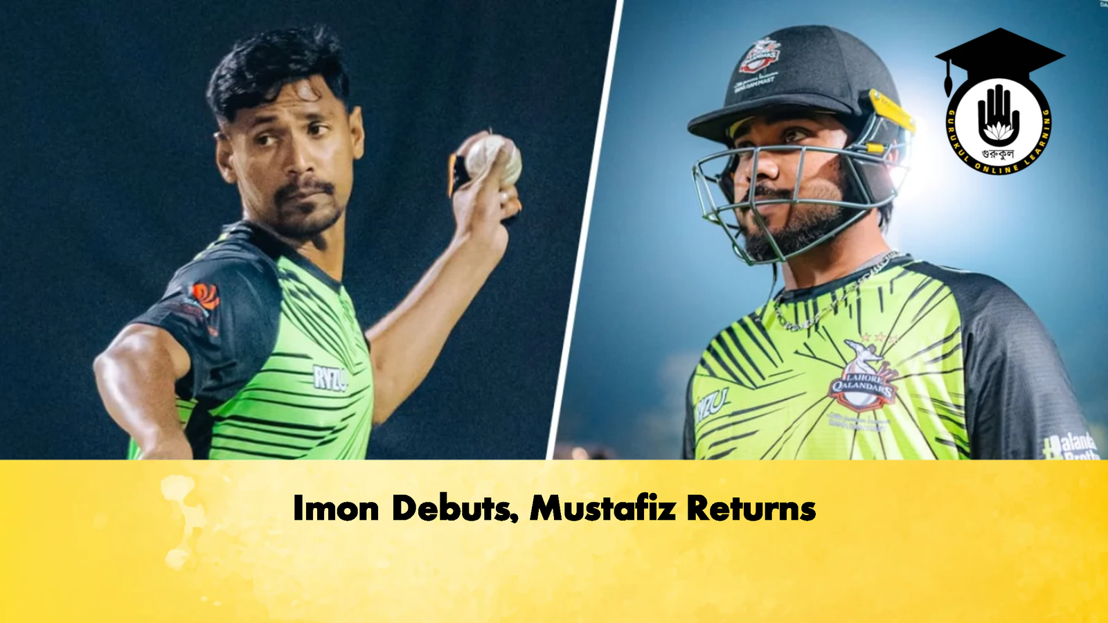 Imon Debuts Mustafiz Returns 2 Cricket Gurukul, GOLN | English