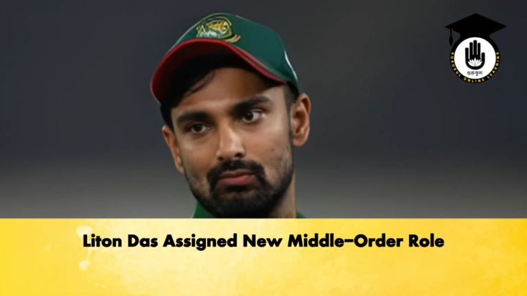 Liton Das Assigned New Middle Order Role Cricket Gurukul, GOLN | English