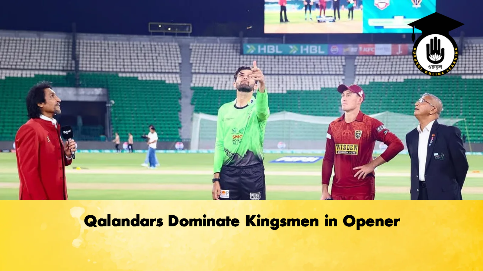 Qalandars Dominate Kingsmen in Opener 1 Qalandars Dominate Kingsmen in Opener Cricket Gurukul, GOLN | English