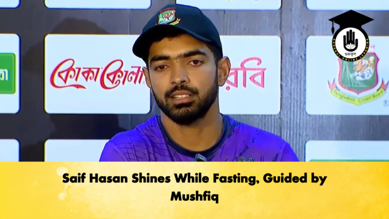Saif Hasan Shines While Fasting Guided by Mushfiq Cricket Gurukul, GOLN | English