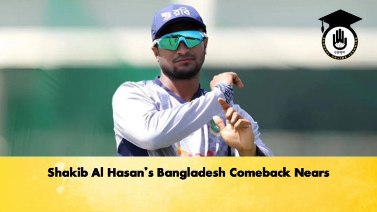 Shakib Al Hasans Bangladesh Comeback Nears Cricket Gurukul, GOLN | English