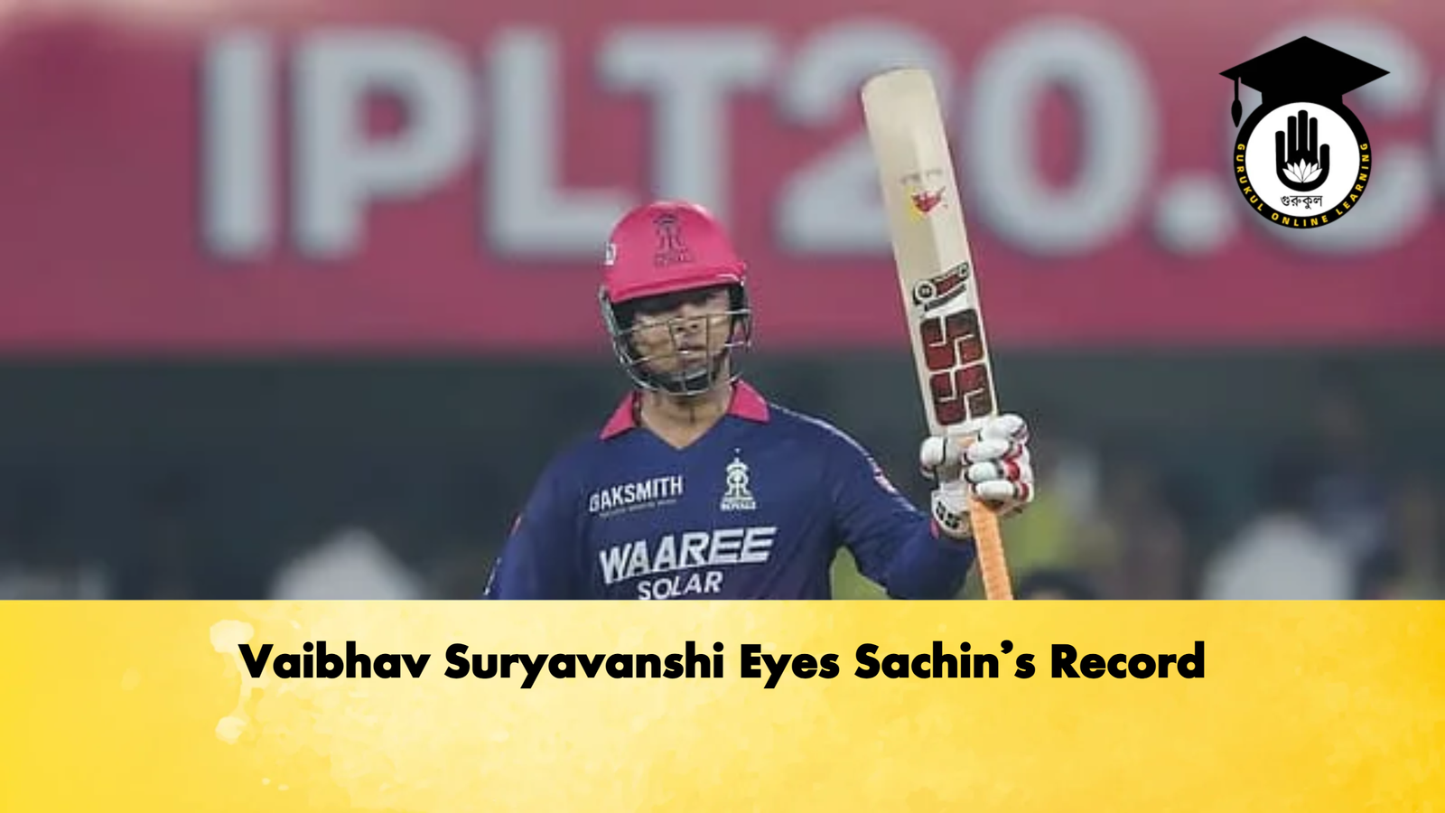 Vaibhav Suryavanshi Eyes Sachins Record Cricket Gurukul, GOLN | English