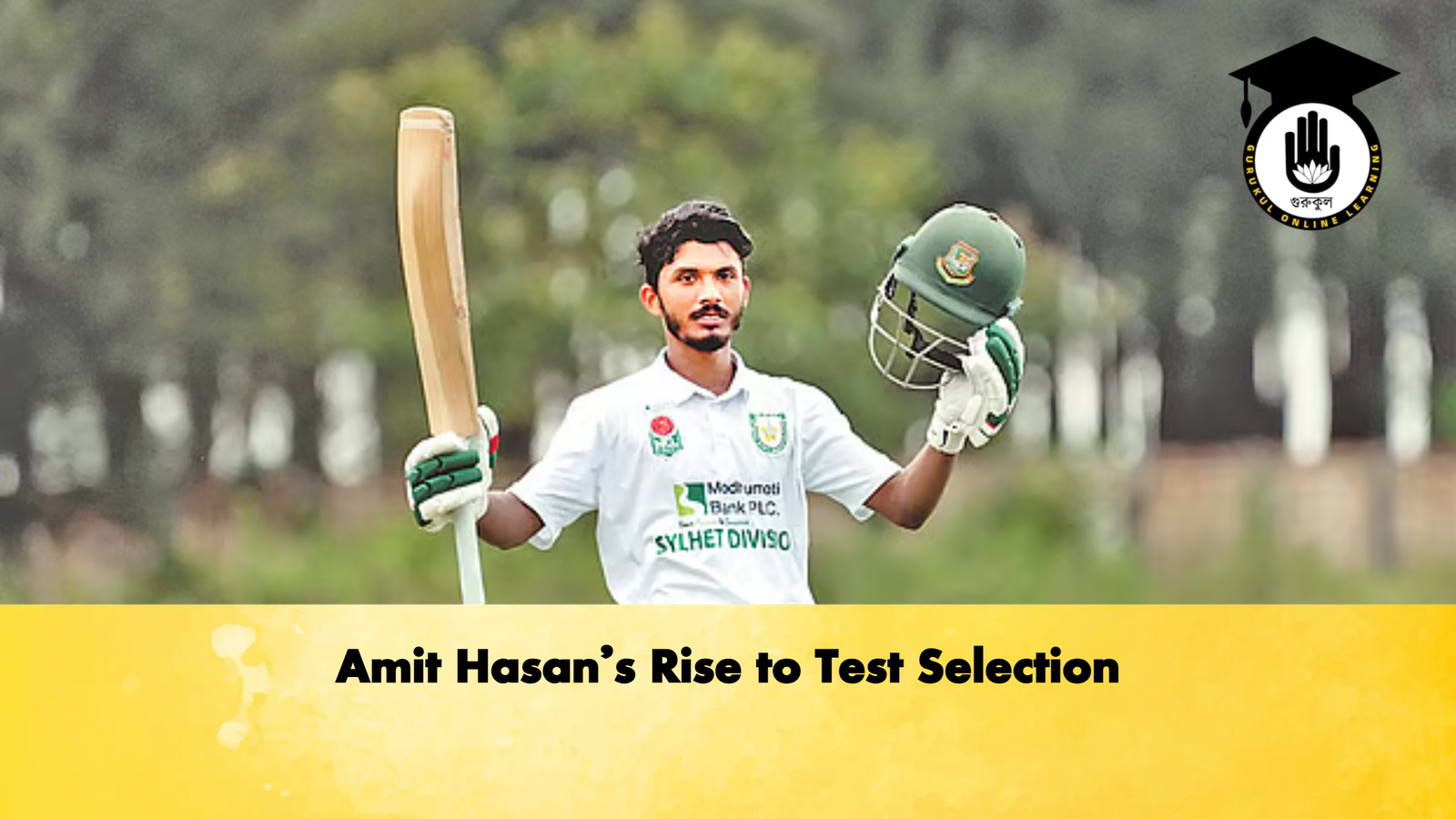 Amit Hasans Rise to Test Selection Cricket Gurukul, GOLN | English