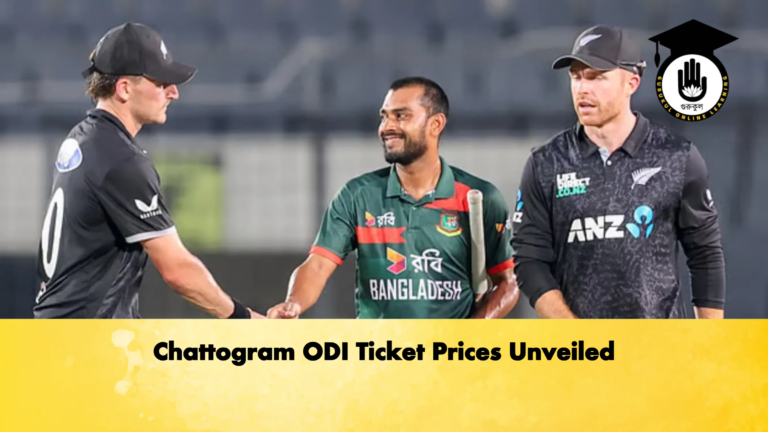 Chattogram ODI Ticket Prices Unveiled Cricket Gurukul, GOLN | English