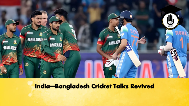 India–Bangladesh Cricket Talks Revived Cricket Gurukul, GOLN | English