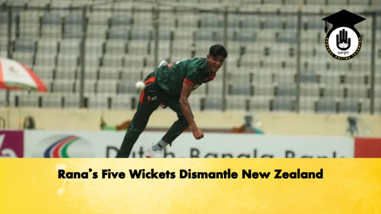 Ranas Five Wickets Dismantle New Zealand Cricket Gurukul, GOLN | English